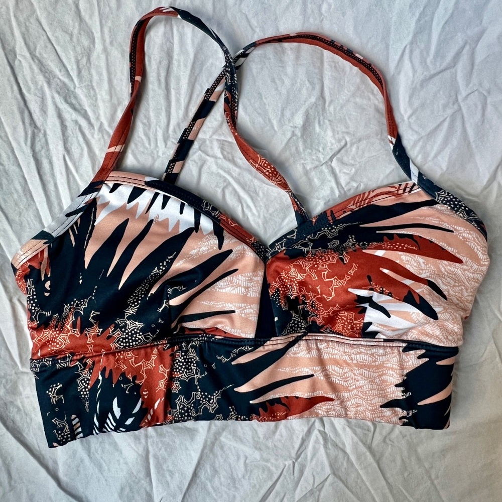 JoyLab tropical print sports bra